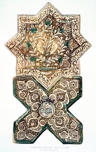 Pl 28 Carreaux muraux persans lustrés, 19ème siècle - Henry Wallis